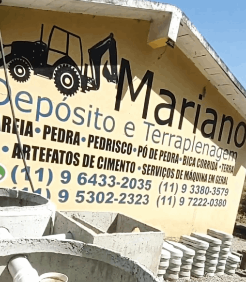 Terraplanagem, tubos de concretos, areia ,pedra, placas de fossas sépticas em Jarinu